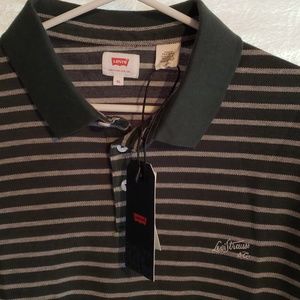 NWT Men's Levi Strauss Striped POLO